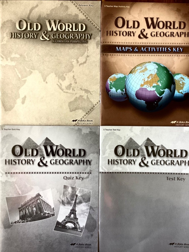 ABEKA 5TH GRADE OLD WORLD HISTORY & GEOGRAPHY 4 - TEACHER KEYS -  SEE LIST-image
