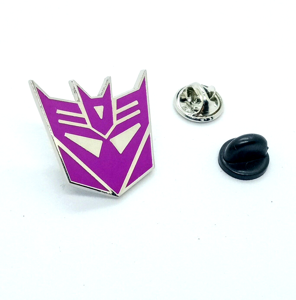 DECEPTICON PIN Transformers Purple Reflective Boy's Gift Enamel Lapel Brooch