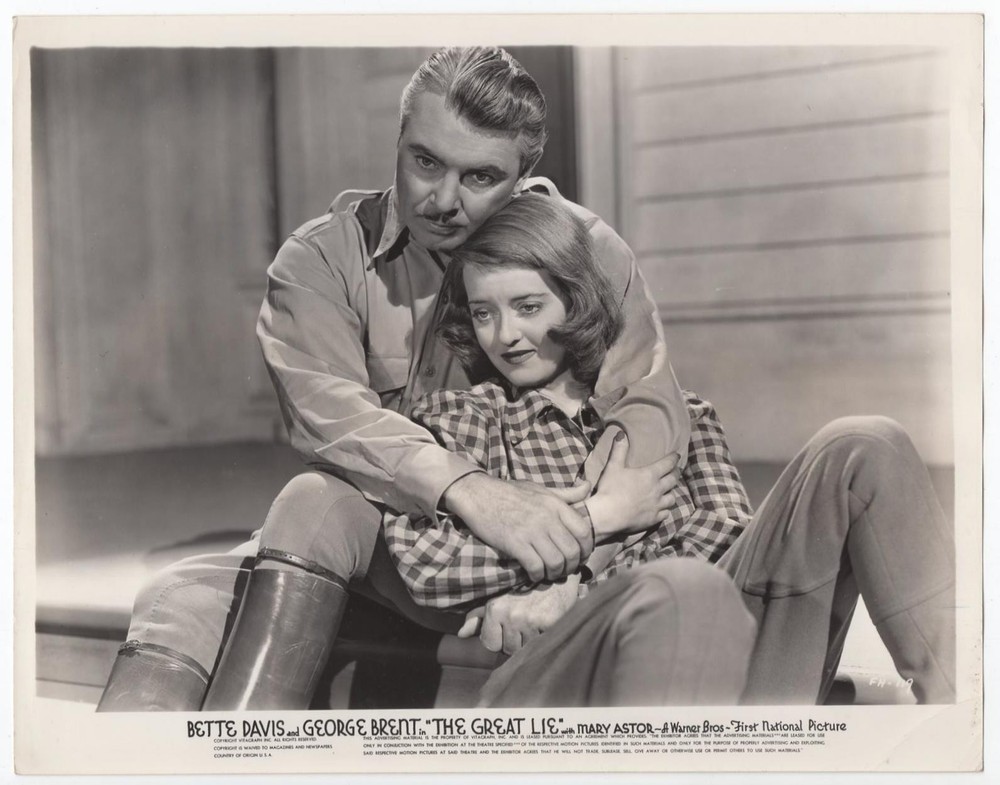 BETTE DAVIS MOVIE PHOTO #1 The GREAT LIE 1941 Original Warner Bros GEORGE BRENT