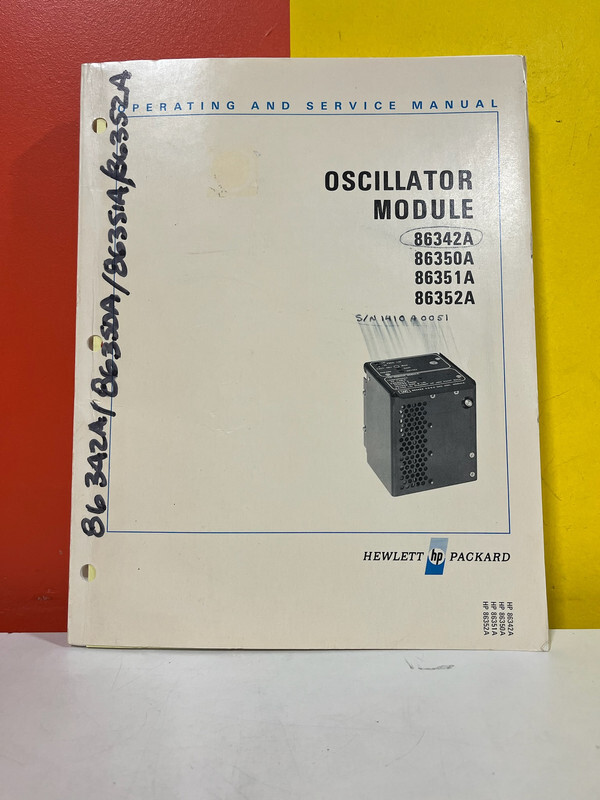 HP 86342-90006 Oscillator Module 86342A 86350A 86351A 86352A Op/Service Manual