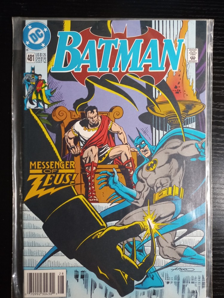 Batman #481  Comic Book  1st App Shondra Kinsolving - NEWSSTAND EDITION