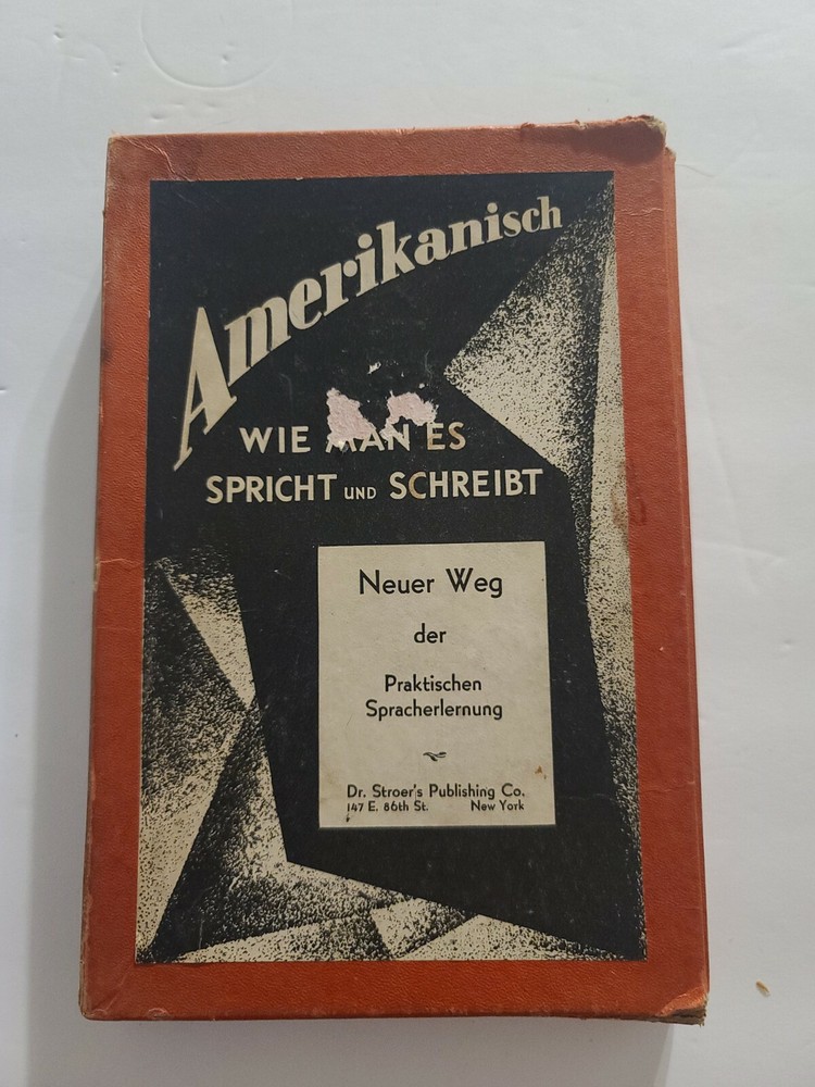 Amerikanisch Dr. Stroer's Neuer Weg Der Praktischen Spracherlernung