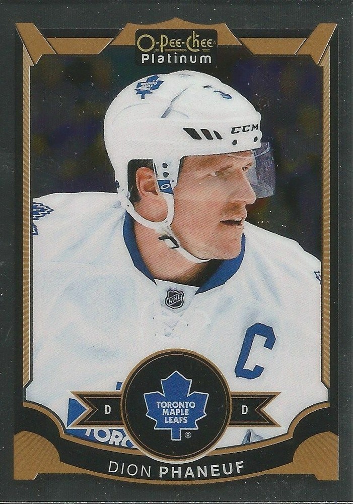 Dion Phaneuf 2015-16 O-Pee-Chee Platinum Base Card #144