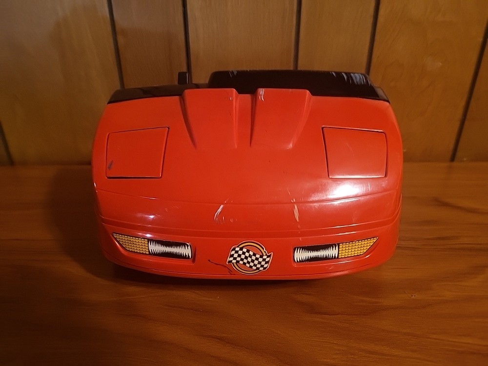 1985 Red Corvette Dashboard Racing Game by Playmates - Fun Retro Toy with No Electronics