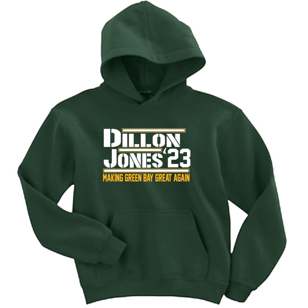 Aaron Jones AJ Dillon Green Bay Packers 23 Crew Hoodie-image