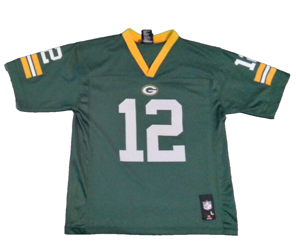 Aaron Rodgers Green Bay Packers Youth Jersey Size 14-16 NFL Team Apparel-image