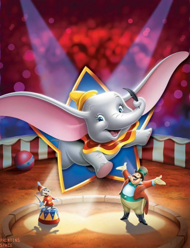 Vintage DUMBO Disney Collector Poster 20x30 Classic Film Memorabilia