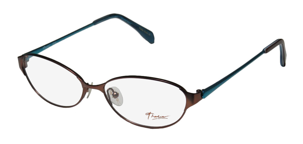 NEW THALIA IRMA GLASSES WOMENS BROWN 51-15-135 METAL BR FULL-RIM DESIGNER