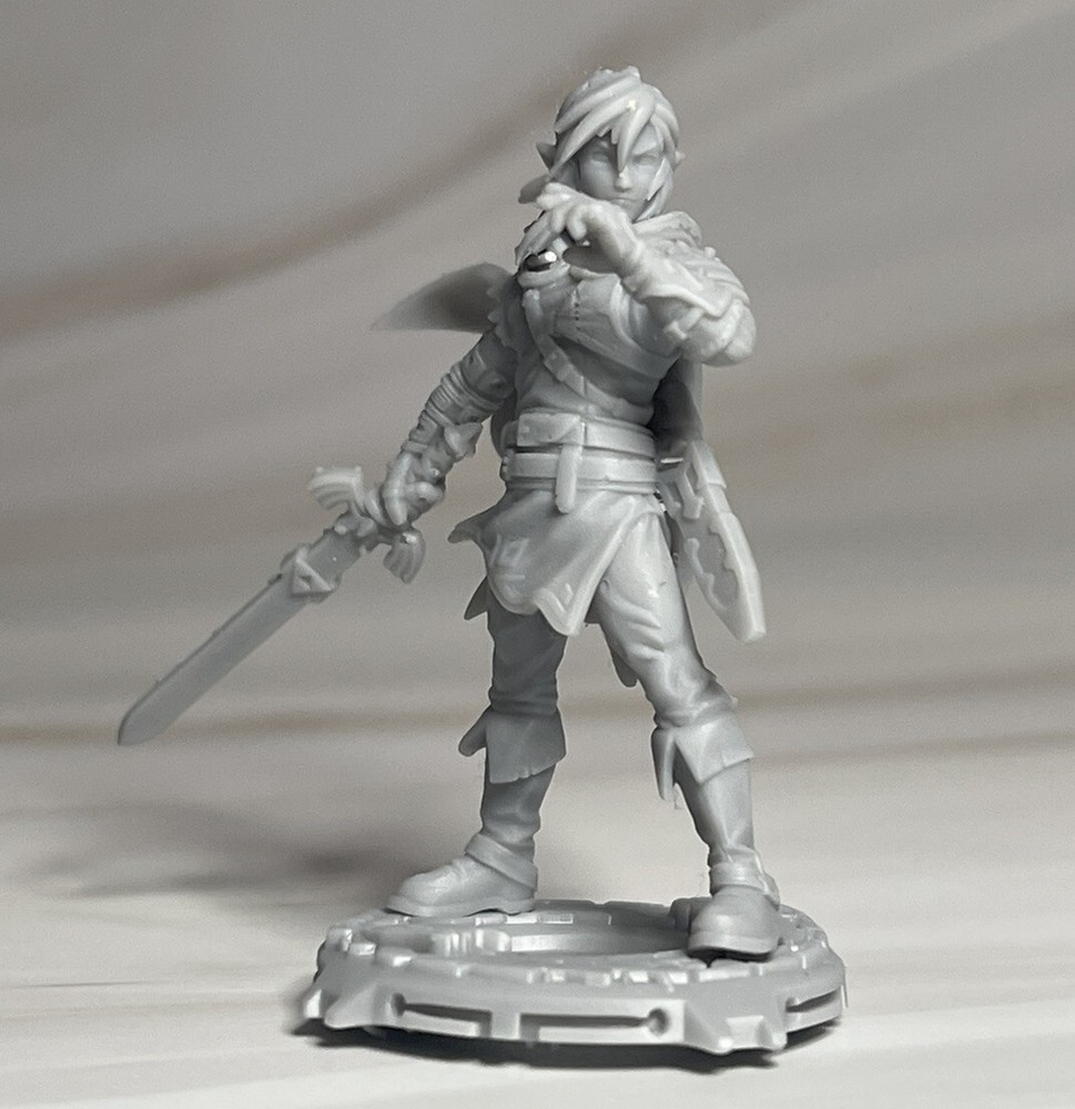 Link Tears of the Kingdom Resin 3D Printed Miniature D&D Zelda