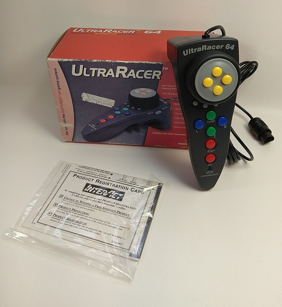 Ultra Racer 64 (Performance) Racing Wheel Controller for Nintendo 64