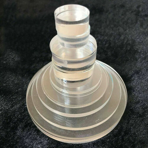 Clear Laser Cut Circle Sheet Plastic Acrylic Discs Glass Dia 50 80 100  300mm