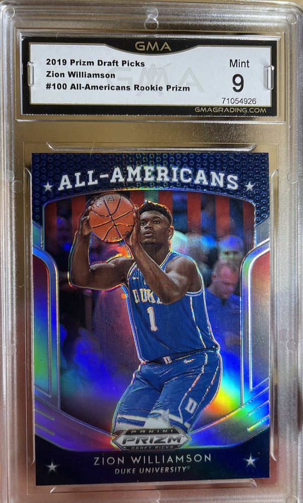 2019 PANINI Prizm Silver ZION WILLIAMSON ROOKIE 9 Mint All Star All American SP