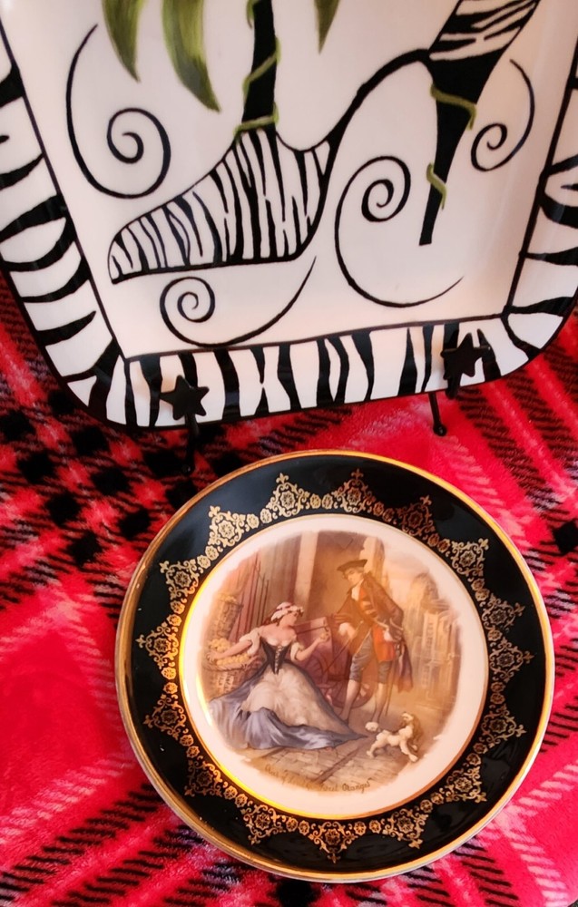 Vintage Regency Bone China Sweet Oranges Gold Wall Plate Made in England