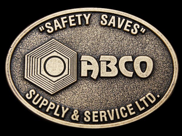 IE19164 VINTAGE 1970s **ABCO SUPPLY & SERVICE LTD.** BELT BUCKLE-image