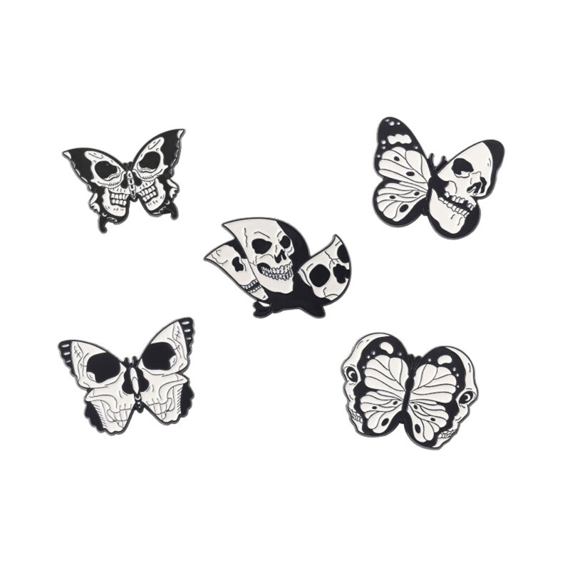 Punk for Butterfly Brooch Cosplay Delicate Badge Pins Jewelry for Hat Shirt Lape