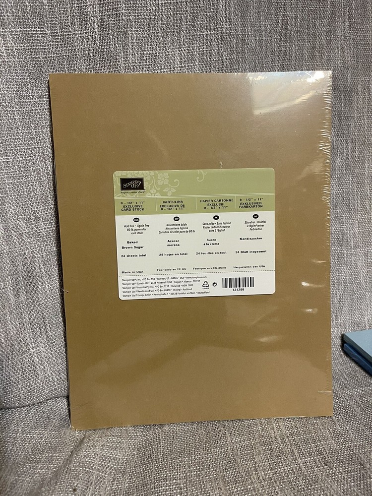 Stampin’ Up Baked Brown Sugar 8.5” X 11” Cardstock Cards Scrapbook Craft