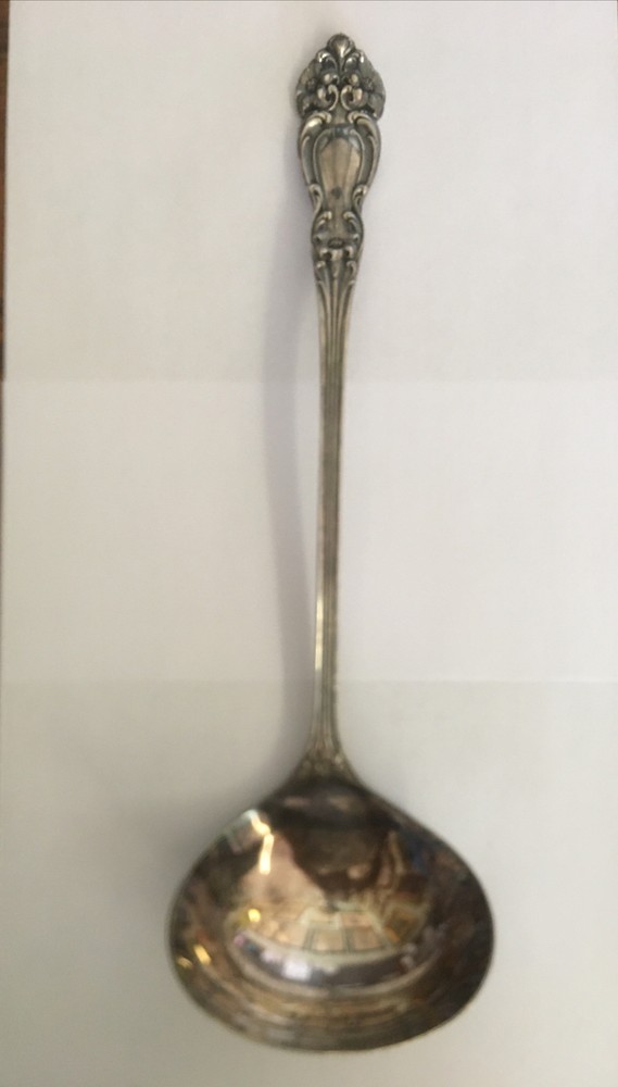 Vintage Spoon US Collectible Punch Ladle 13.5” July 9, 1901 Reed & Barton