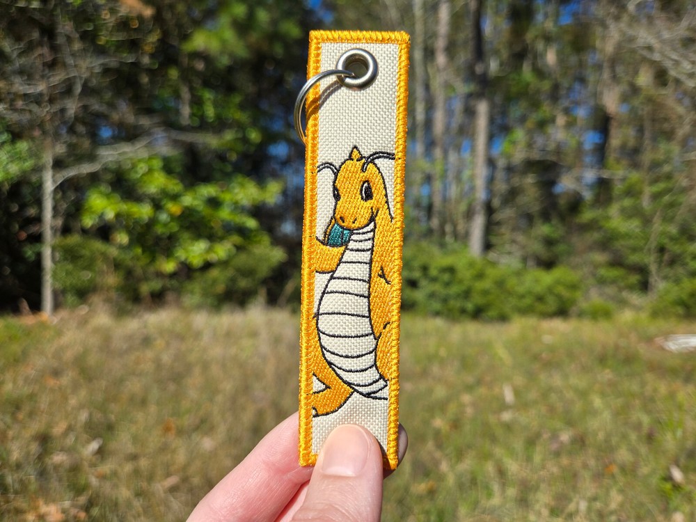 Dragonite Pokemon Keychain | Jet Tag | Flight Tag | Bag & Backpack Accessory