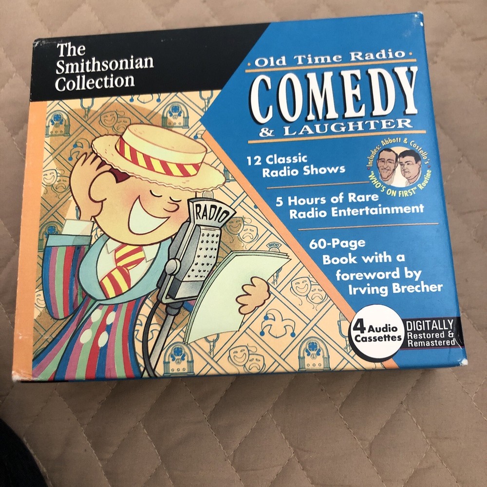 Old Time Radio Comedy Laughter Smithsonian Abbott Costello Audio Cassettes LN-image