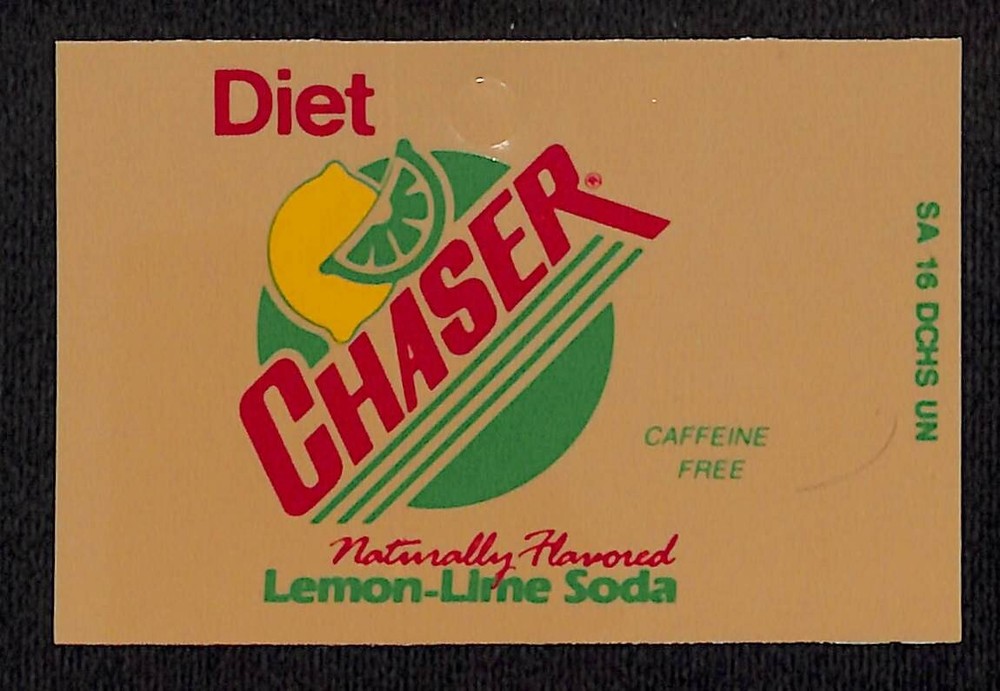 Diet Chaser Caffeine Free Lemon-Lime Soda Plastic for Retail Peg Board Hook?