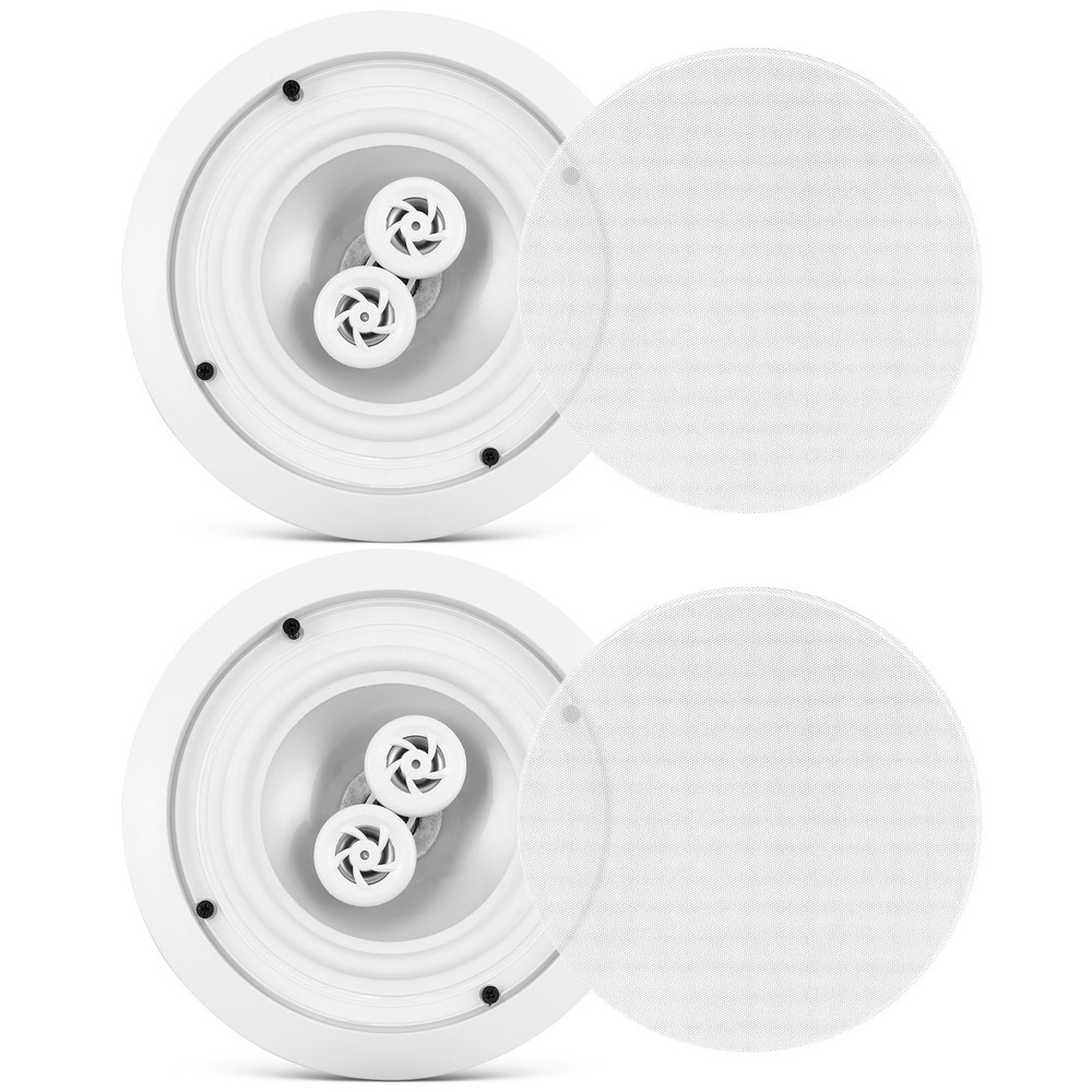 Pyle 6.5 Inch 300W Dual Channel 8 Ohm Home Audio In Ceiling Marine Grade...