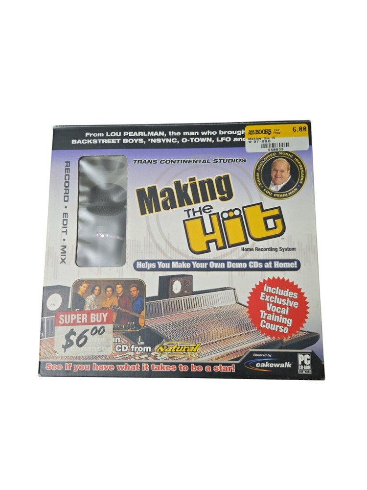 Aa53 VINTAGE TRANS CONTINENTAL STUDIOS Making The Hit Home Recording System PC