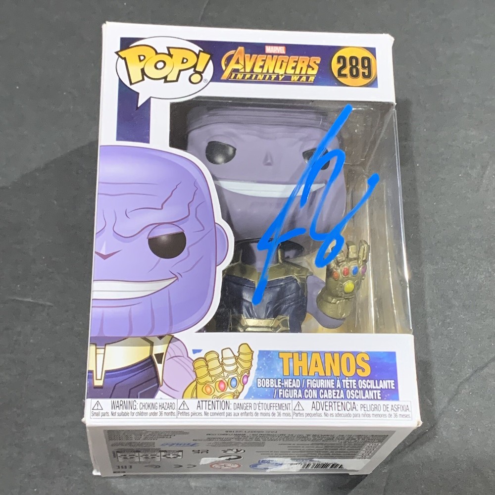 Josh Brolin Signed Thanos Avengers Infinity War Funko Pop Toy Beckett BAS