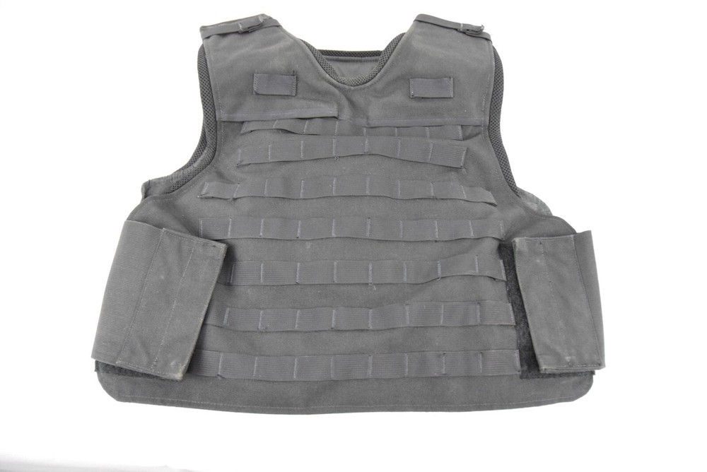 ABA TAC MOLLE BLACK Tactical Vest No Pockets Size LLC LLRC-image