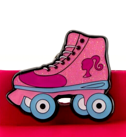 Loungefly Barbie Icons Roller Skates Enamel Pin Metal Glitter 1.50
