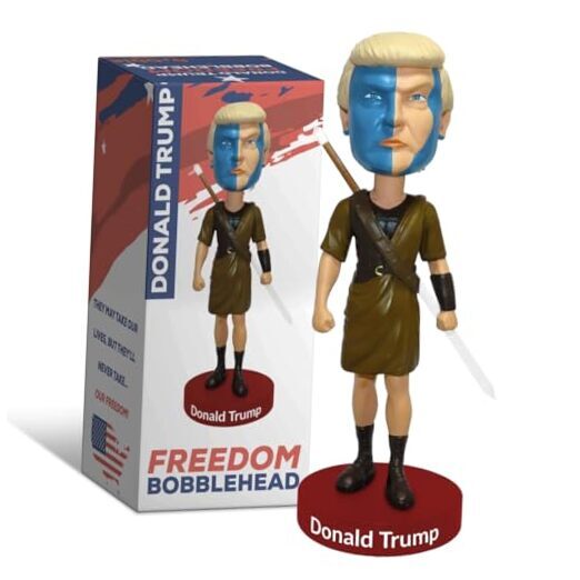 Donald Trump Freedom Bobblehead, Premium Polyresin Collectible Statue