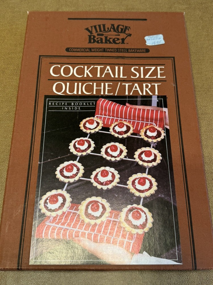 Village Baker 12 Appetizer Quiche Tart Muffin Kitchen Baking Pan Tray Mold