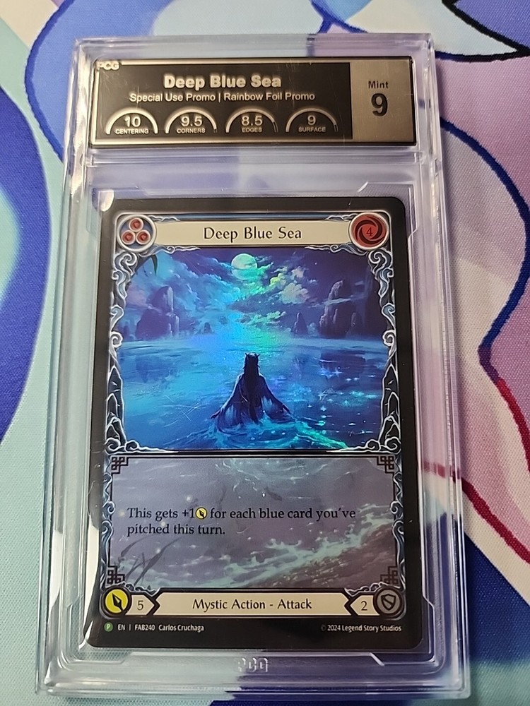 Flesh and Blood Deep Blue Sea Promo Rainbow Foil PCG 9 Alpha Investments Rudy