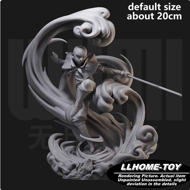 Anime Aang Stick Fight cloud Resin 3D Print GK Figure DIY Model Unpainted-image