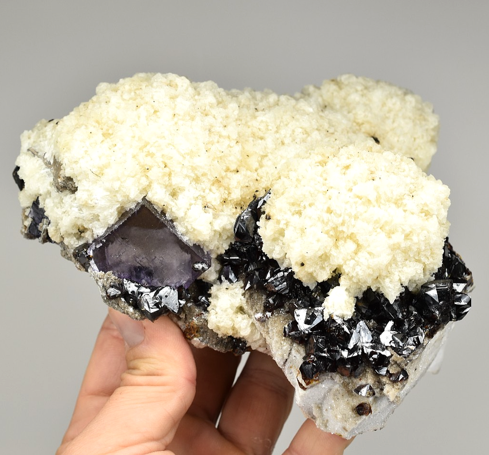 Fluorite Barite Sphalerite Dolomite Specimen from Elmwood Mine Tennessee