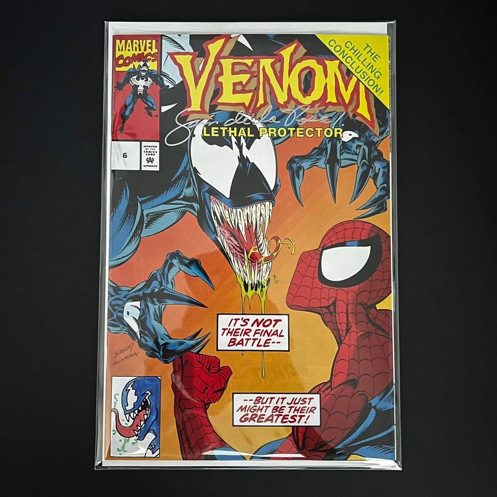 Venom Lethal Protector Toy Biz Variant - Sign And Remarqued By Sam Delarosa