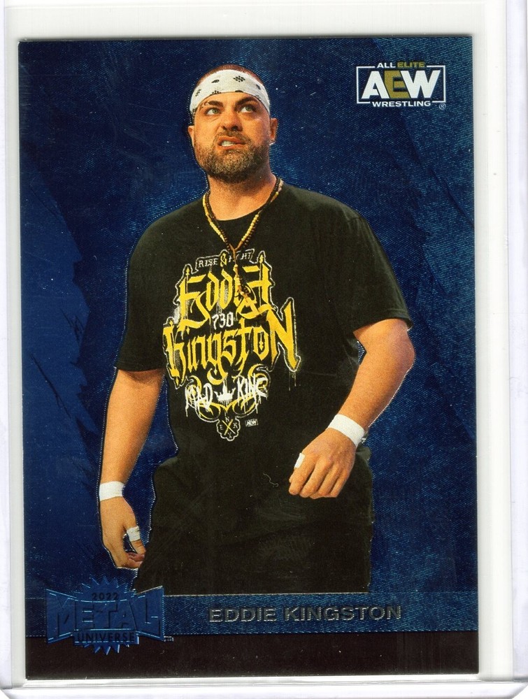 2022 AEW Metal Universe Blue Spectrum Eddie Kingston