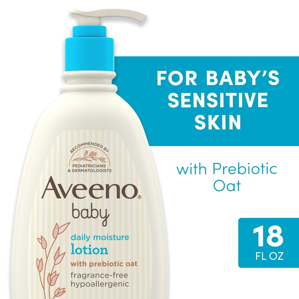 Aveeno Baby Daily Moisture Lotion for Newborns 18 FL OZ Hydration
