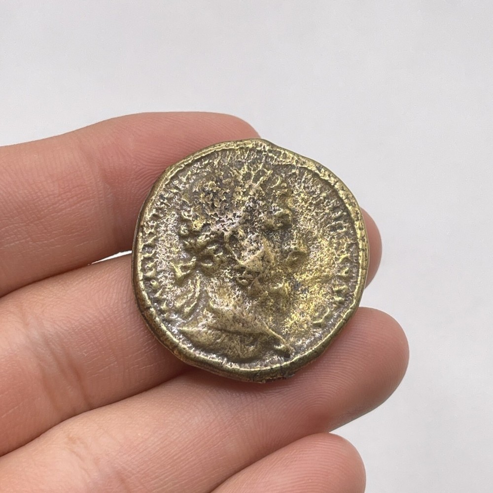 Wonderful Ancient Roman King Rare Bronze Excellent Coin