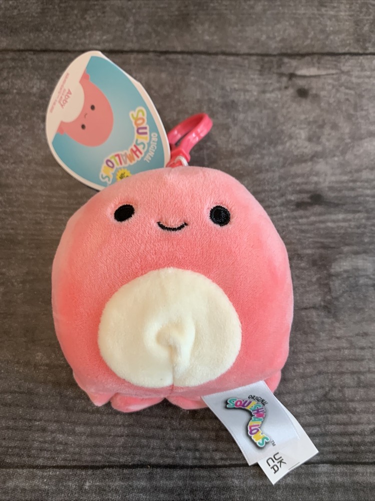 Abby the Octopus 3.5 Inch Squishmallow Plush Clip-On Keychain from Sea Life Squad-image
