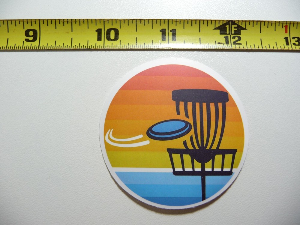 DISC GOLF GOAL DECAL STICKER GAME ATHLETIC SPORTS GAME