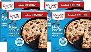 Duncan Hines Chocolate Chunk Mega Cookie Pan Mix 7.8 oz 4-Pack