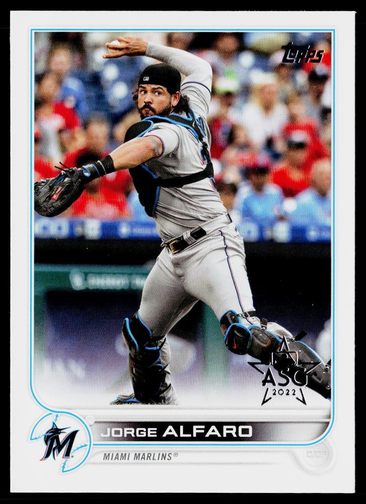 Jorge Alfaro 2022 Topps All-Star Game Stamped #36 Miami Marlins Baseball Card