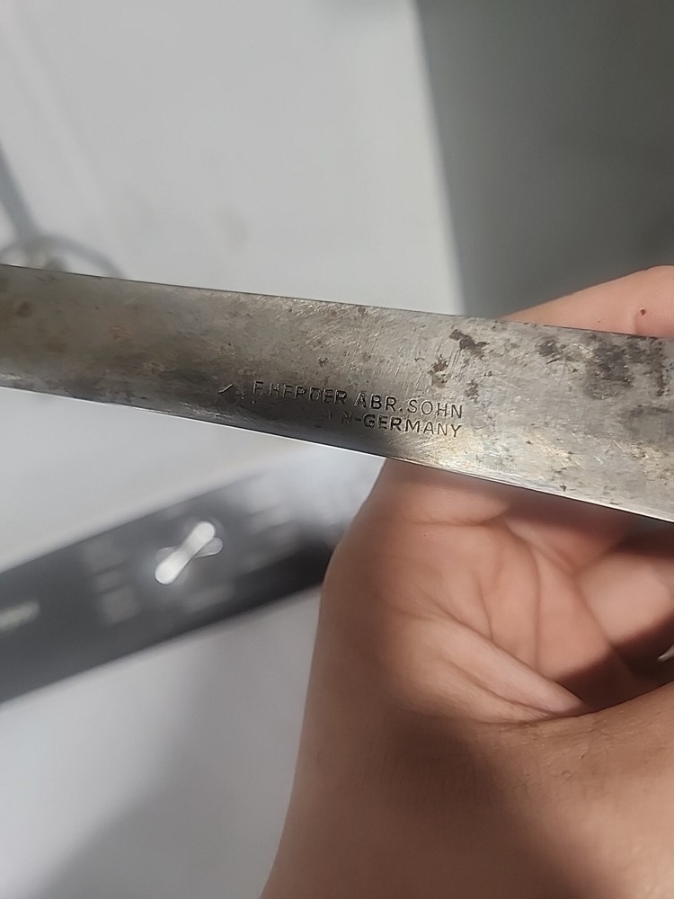 Vintage F Herder Abr Sohn Solingen Germany 14-Inch Knife Pre-Owned  -image