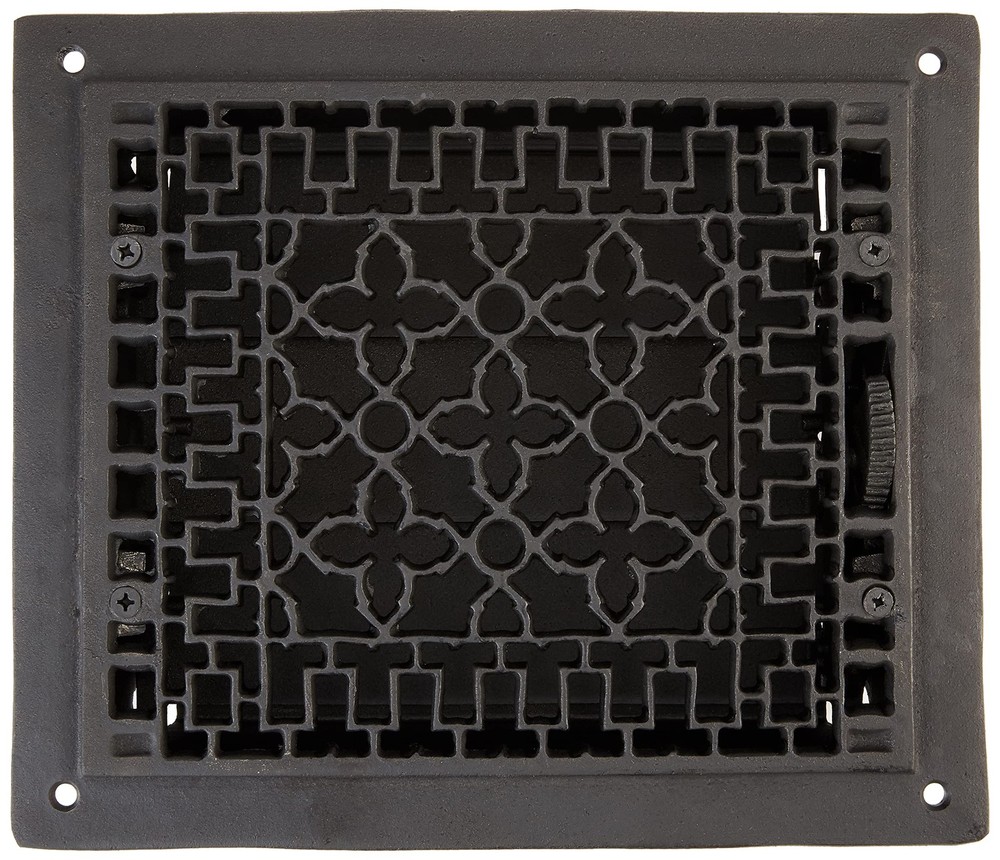 Cast Iron Floor Register Grate Grill, 12 x 14-inch