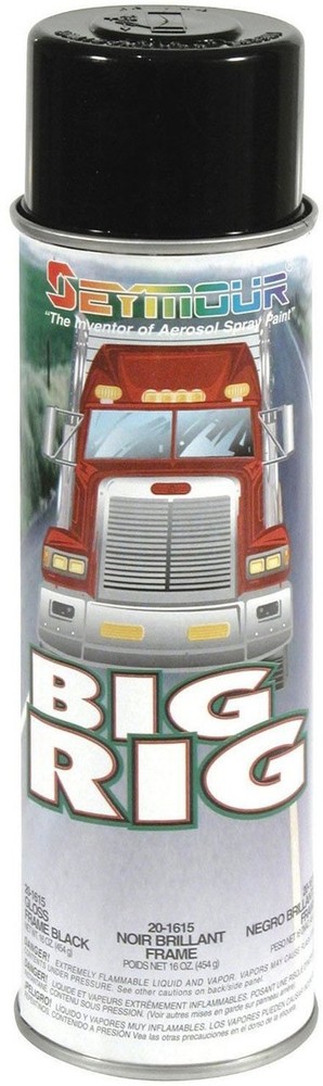 Seymour 20-1615 Big Rig Professional Coatings Spray Paint, Gloss Frame Black
