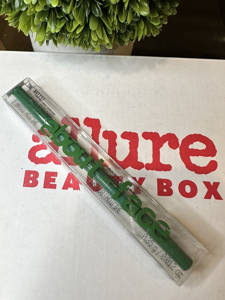 About Face Line Artist Longwear Gel Eyeliner Green REPTILIAN .35g/.012oz NIB-image