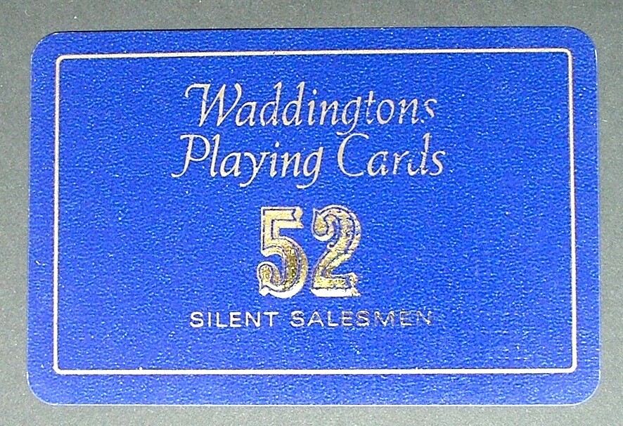 1 x Joker playing card Waddingtons Playing Cards 52 Silent Salesmen AD 331