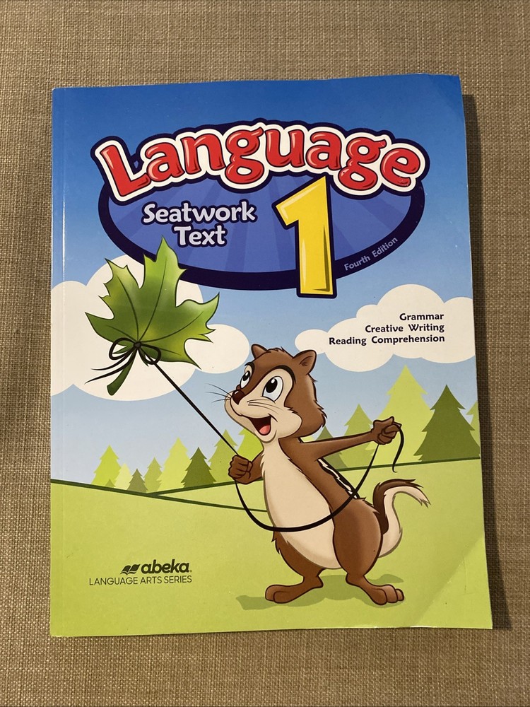 Abeka Language 1 Seatwork Text 4th Edition 2023 Paperback for Homeschool Learning-image