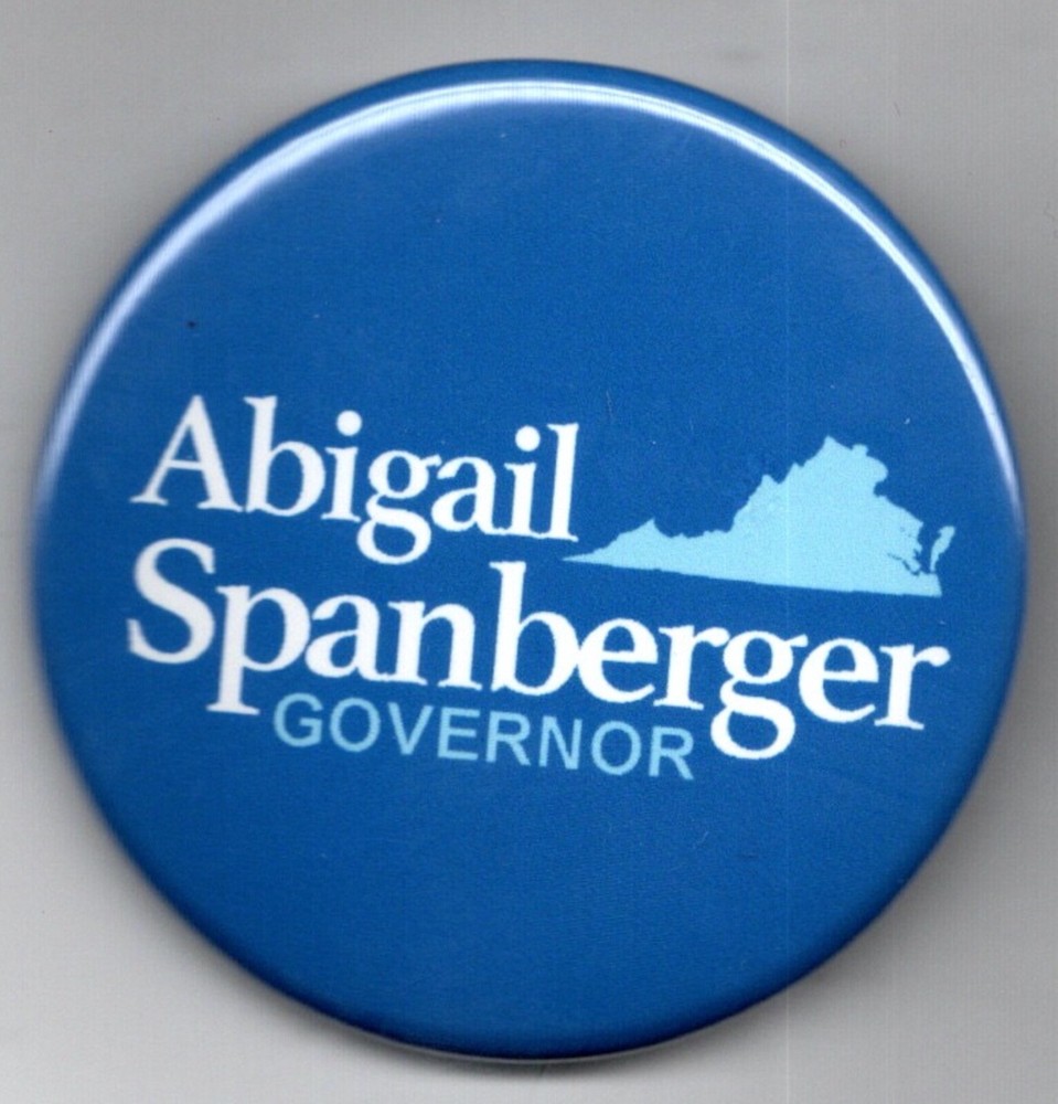 Abigail Spanberger Governor Virginia 2025 Political Campaign Pinback Button-image