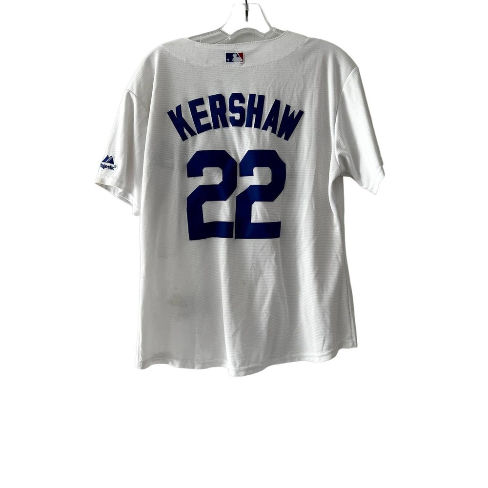 LA Los Angeles Dodgers Youth Majestic Cool Base MLB Jersey Clayton Kershaw